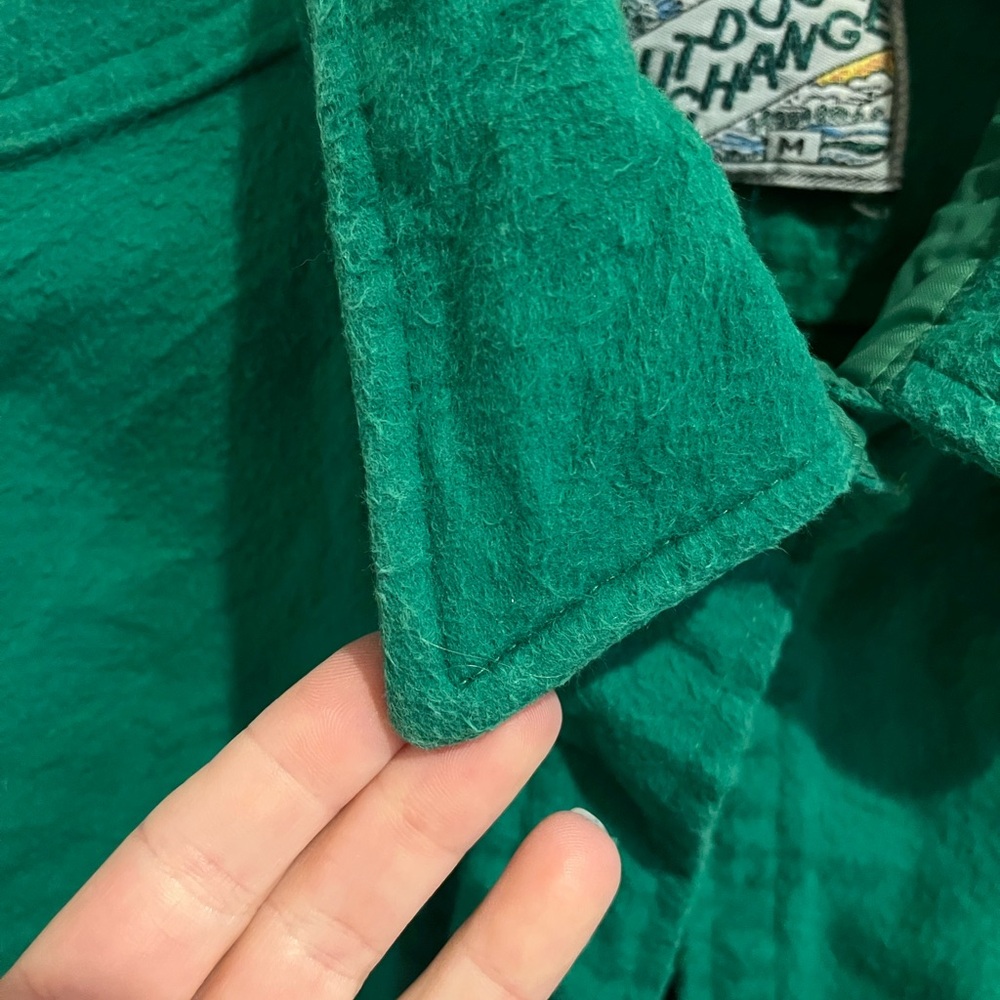 Vintage Outdoor Exchange Kelly Green button down size medium - Picture 3 of 13